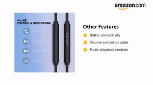 Cubilux USB C Headphones [192KHz/24-bit DAC] Type C Earphones with Microphone Compatible with iPhone 16/15 Pro Max, iPad Pro 13/12.9/11, iPad Air 13/5th/4th, Samsung S25/S24/S23, Android, Black 4 FT