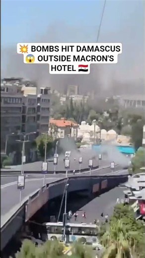 Two Bombs Exploded Outside Macron's Hotel In Damascus — He Left Minutes Before 😱💥🇸🇾