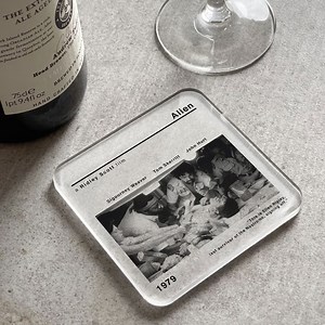 Alien Movie Film Coaster | Birthday Gift for Him | Coffee Table and Desk Accessory Mat | Movie Decor Christmas Gifts for Husband - Etsy