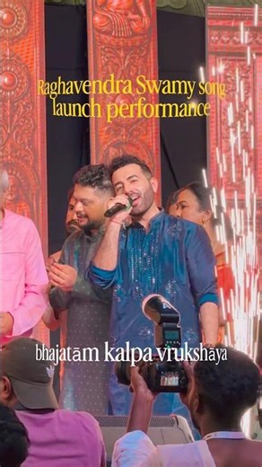 LIVE performance & launch of Raghavendra Swamy song in Mantralaya 🎤🙏