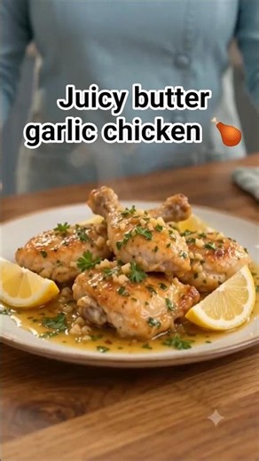 Juicy Garlic Butter Chicken 🍗 Easy One-Pan Dinner! #shorts #chickenrecipe