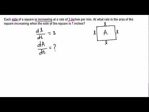Related Rates: Area of a square