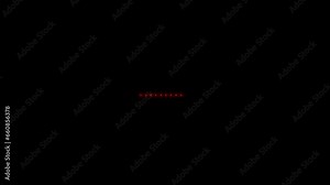 In this 4k footage, red neon dots move in a linear fashion against a black background, creating a dynamic tech atmosphere. It's an engaging display of animated red dots, ideal for loading animations
