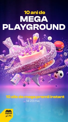 39K views · 32 reactions | 拾 10 ani de Mega Mall = 10 zile de fun ca-n povești! Hai să sărbătorim în stil MEGA cu jocuri, surprize și mega vibe! Te bagi?  #MegaMall #LetsPlay | Mega Mall Bucuresti | Facebook