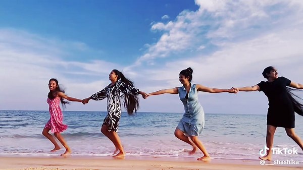 Fun Beach Day with Friends at the Ocean