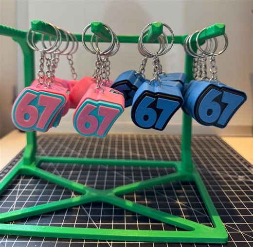6-7 Keyring in Various Colours - Etsy