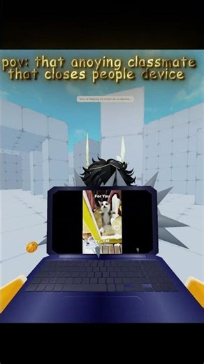 POV: That one annoying classmate who closes people's devices #robloxrivals #roblox #cat #cats
