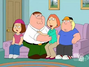 Family Guy Peter & Lois Kissing At Kids Gross Out