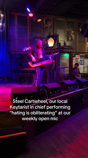 Steel Cartwheel at our open mic! Catch their EP release show, right here at Conor Byrne Co-op on Thuraday March 12! #keytar #synth #muse #fyp #ballard