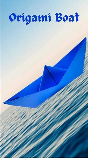 Simple Traditional Origami Boat. How To Fold Boat Easy Way. #origami #origamitutorial #Origamiboat