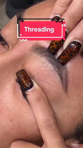 Threading time #foryou #foryoupage #threadingtutorial #browshaping #fyp