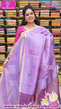 Linen Jamdani Sarees Collection | Trending Designer Sarees | Vigneshwara Silks | #sareefashion