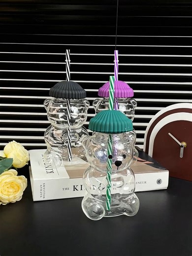 This Adorable Bear Cup Makes Every Summer Drink 100x More Fun! 🐻🍹 #BearCup #SummerDrinks #CuteDrinkware #TikTokMadeMeBuyIt #SummerEssentials #IcedDrink #CuteKitchen #TikTokFinds #GiftIdea #AestheticHome