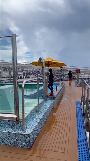 Carnival adults only cruise lido deck on a sea day. #carnivalconquest