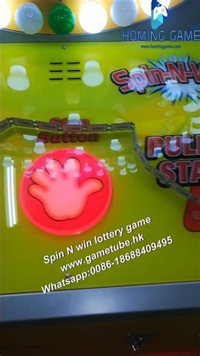 Coin Operated Spin N win Lottery Ticket Redemption Arcade Game Machine for Sale Fec game center game