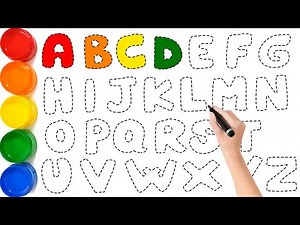 How to Draw and Paint Alphabet Letters A to Z Step by Step for Beginners Easy ||| KS ART