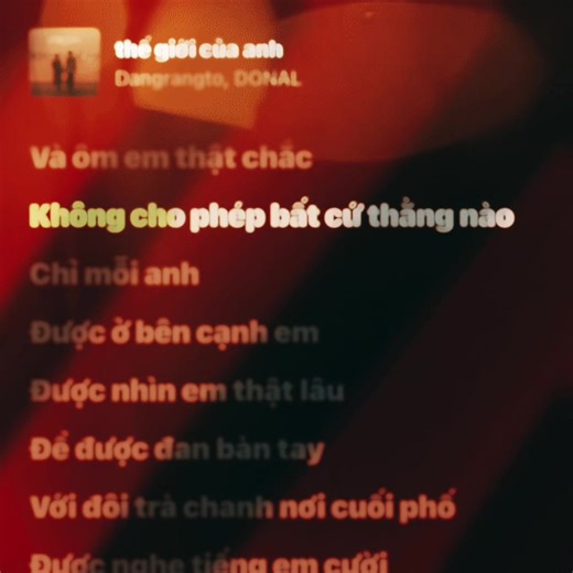 Thế Giới Của Anh #thegioicuaanh #dangrangto #donal #lyrics #nhachaymoingay
