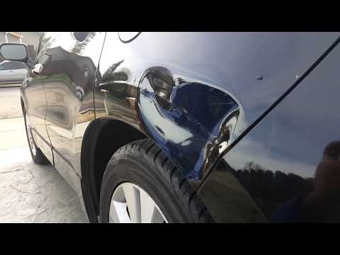 Paintless dent repair on acura rdx quarter panel...before