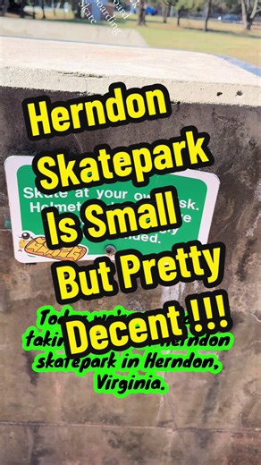 The #skatepark tour made a trip over to Herndon Skatepark in VA and it’s not bad. If you’re in the area, Check it out! #skateboarding #fyp #skate #skateboard