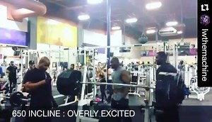 295kg/650lbs INCLINE #BenchPress by @lwthemachine #BenchBeasts | Bench Beasts