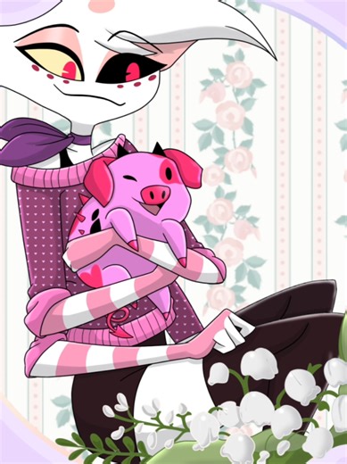 Next design for my upcoming spring season HH keychains! Pre-orders coming soon! 😀 #hazbinhotel #hazbinhotelart #hazbinhotelfanart #angeldust #huskerdust