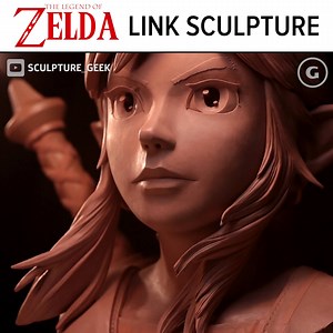 The Legend of Zelda's Link traditionally sculpted. | GameSpot