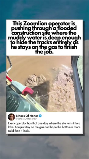 EXCAVATOR TURNED INTO A SUBMARINE