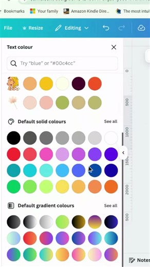 Make Text gradient colours in Canva