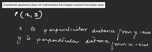 Coordinate geometry class 10 mathematics full chapter revision ... | Filo