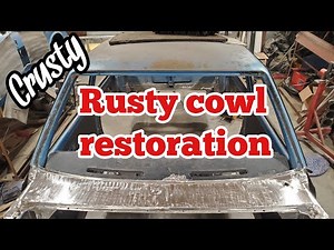 Crusty. Rusty cowl restoration