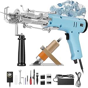 Fancybant Tufting Gun Starter Kit with Carpet Trimmer,2 in 1 Cut Pile & Loop Pile Rug Tufting Supplies with Rug Shaver, Upgraded Rug Making Kit for Beginners and Amateur,Easy-to-Use