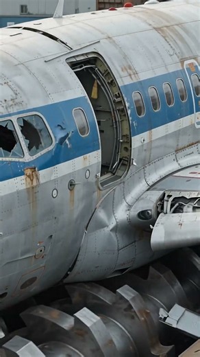 This Massive Industrial Shredder Destroyed a Passenger Airplane 😱 | Extreme Machine Process