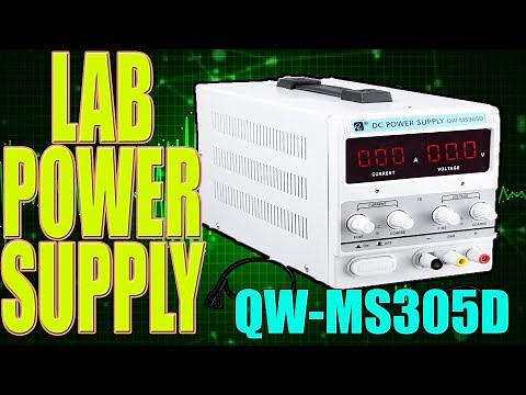 How to use electronics lab power supply and review