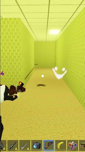 Testing the new weapon in shrek in the backrooms halloween update