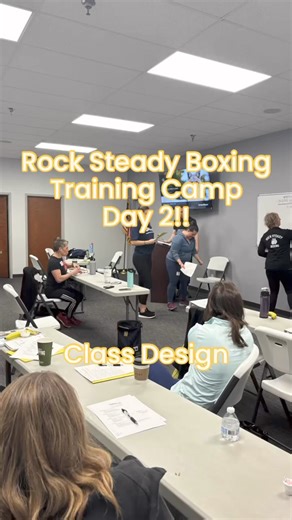 Rock Steady Boxing training camp day 2! Congratulations to the newest RSB coaches and clinicians. Would you like more information about becoming a RSB affiliate or a RSB coach? Go to rocksteadyboxing.org. | Rock Steady Boxing International HQ