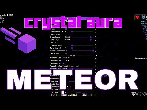 TOP CONFIG CRYSTAL AURA METEOR CLIENT MINECRAFT - МАЙНКРАФТ