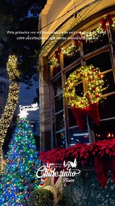 Pela primeira vez, o Chalezinho Itaim está em clima de Natal com uma belíssima decoração e menu Natalino Especial 🎄🎅Venha viver essa experiência mágica com sua família🌟 | Chalezinho