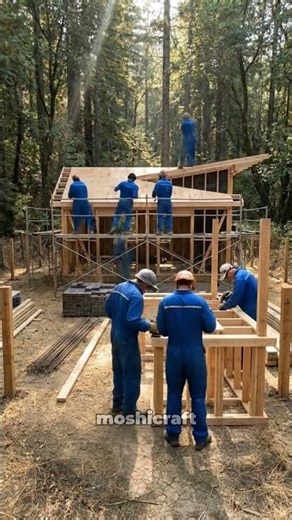 Forest Shack to Modern Sanctuary: Ultimate Abandoned Restoration 🏗️🌲 #shorts