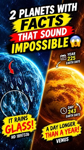 2 Planets With Facts That Sound Impossible 🤯🌌 #Shorts