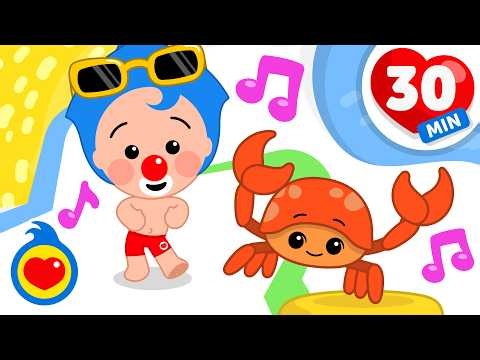 El Cangrejo No Es Un Pez 🦀🎶 Y Más Canciones Para Bailar Y Divertirse (30 Min) | Plim Plim