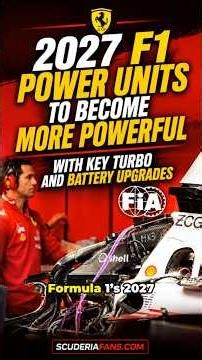 F1's 2027 engines just got a huge power boost! 👀 #FIA #F1 #Formula1 #Ferrari #Mercedes #Honda #Audi