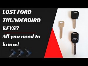 Ford Thunderbird Key Replacement - How to Get a New Key. (Tips to Save Money, Costs, Keys & More.)