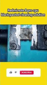 Redmi note 8 pro cpu blackpasted cleaning solution🤔||black pasted cpu cleaning solution||#technology