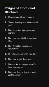 9 Signs of Emotional Blackmail | The Shadow Mind
