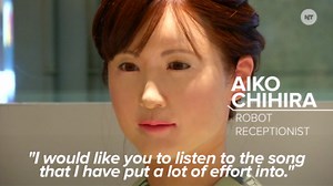 Humanoid Robot Starts Work at Japanese Department Store