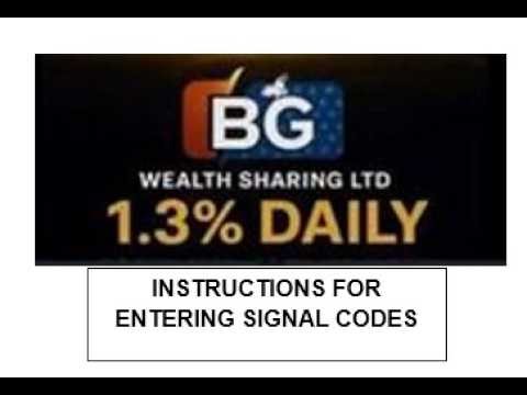 BG Wealth ENTERING CODES