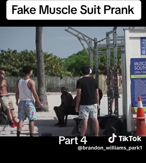 Fake Muscle Suit Prank