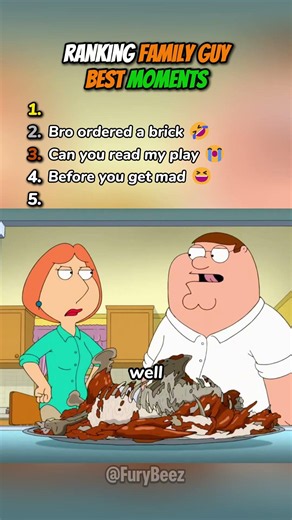 Ranking Family Guy Best Moments