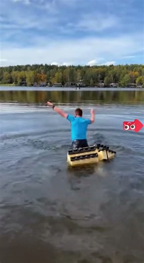 Acrobatic skills for walking on water, walking on the surface of the water.