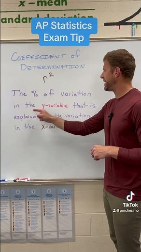 AP Statistics Exam Tip - coefficient of determination #apstats #apstatistics #apexams #apexampre